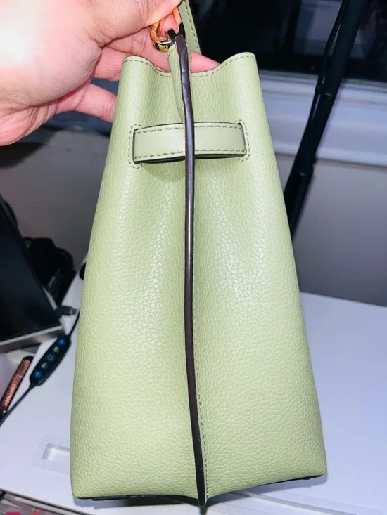 Michael Kors Emilia Green Bucket Bag - Picture 3 of 10